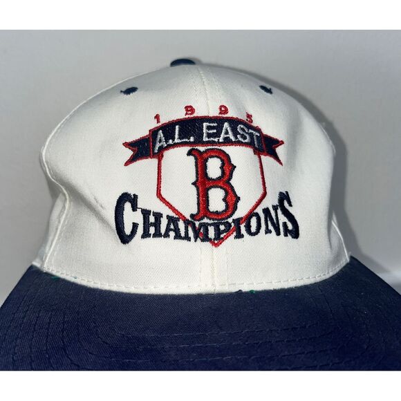 TWINS ENTERPRISE MLB BOSTON RED SOX 1995 A.L. EAST CHAMPS SNAPBACK HAT ONE SIZE - Picture 2 of 7